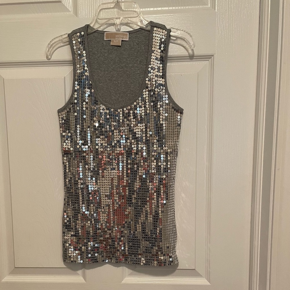 MICHAEL by Michael Kors sequin tank top. Line New Size S
